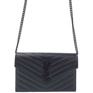 SAINT LAURENT PARIS Cassandra Envelope Chain Wallet